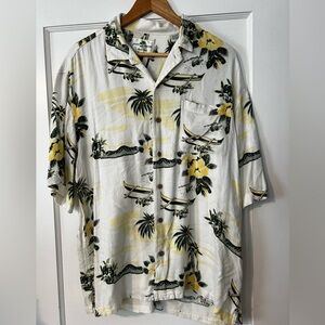 Joey‎ Richi Resort Club Aloha Hawaiian Vintage Shirt Vacation Floral Tropical L